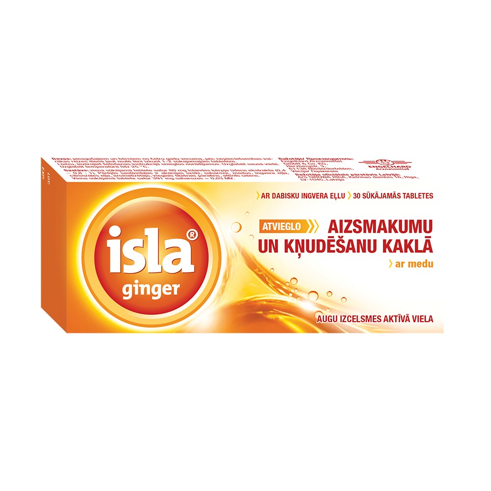 ISLA imbiero čiulpimo tabletės N30