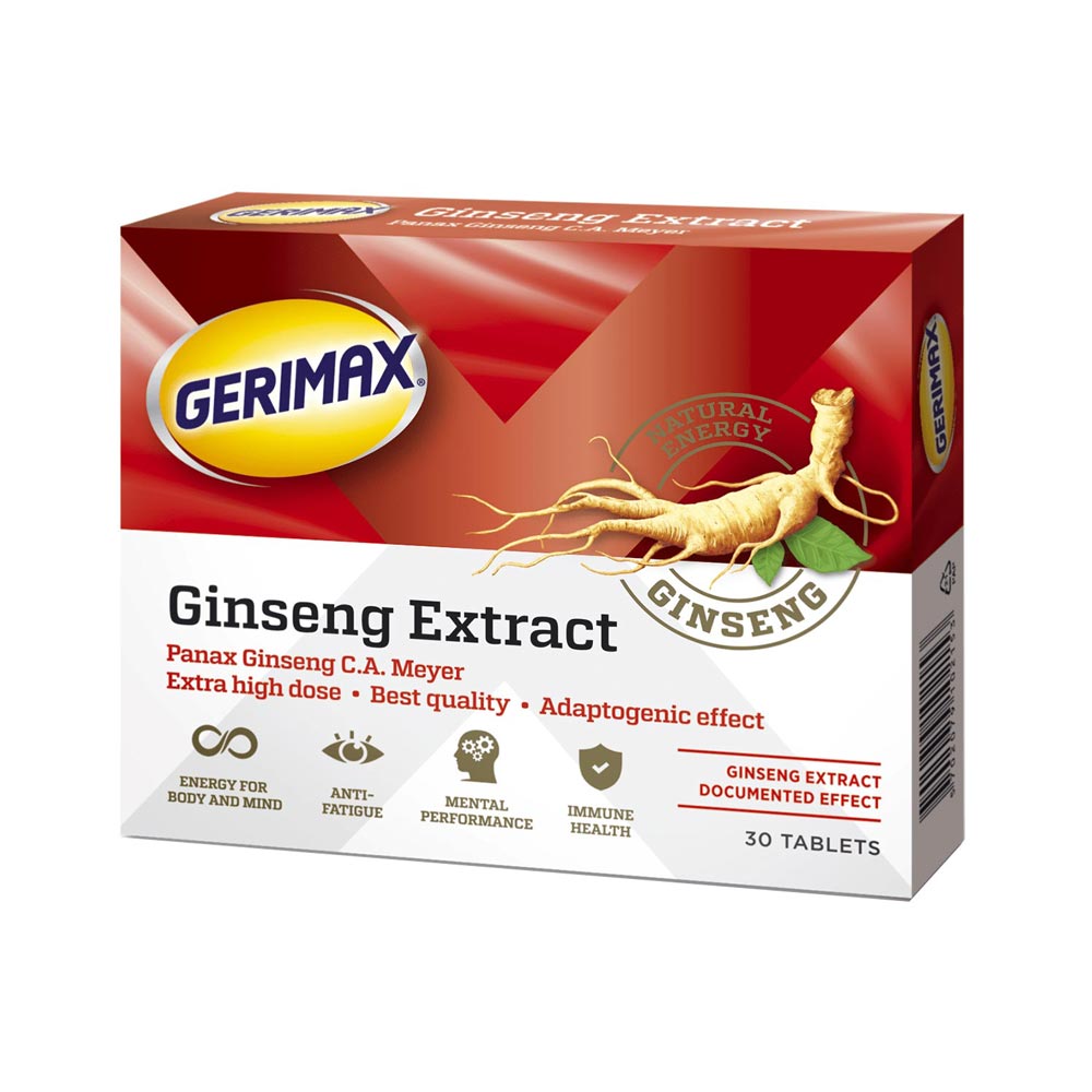 GERIMAX Ginseng extract tabletės N30