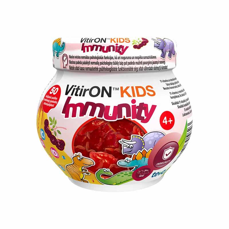 VITIRON Kids Immunity kramtomosios pastilės N50