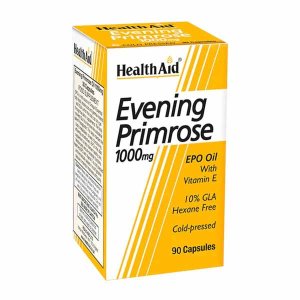 HealthAid Evening Primrose Oil 1000mg kapsulės N90