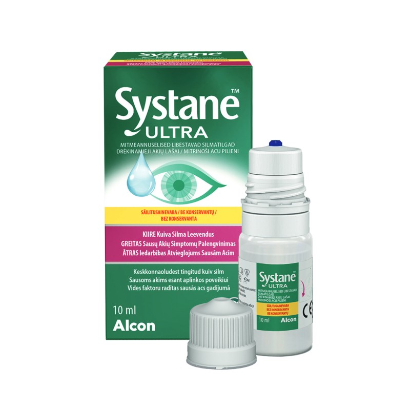 SYSTANE Ultra akių lašai be konservantų 10 ml