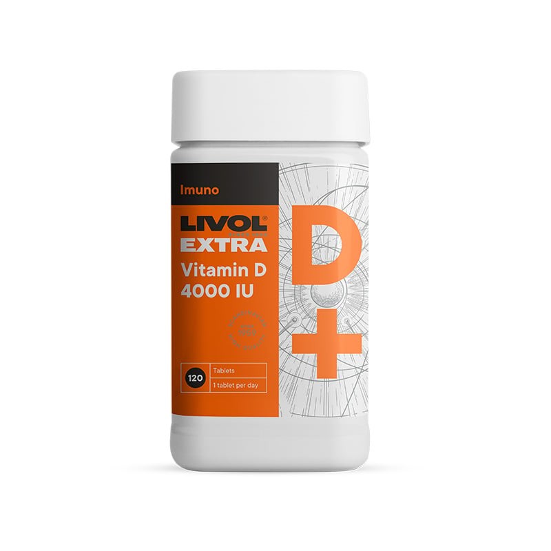 Livol Extra Vitamin D 4000 SV N120 tabletės