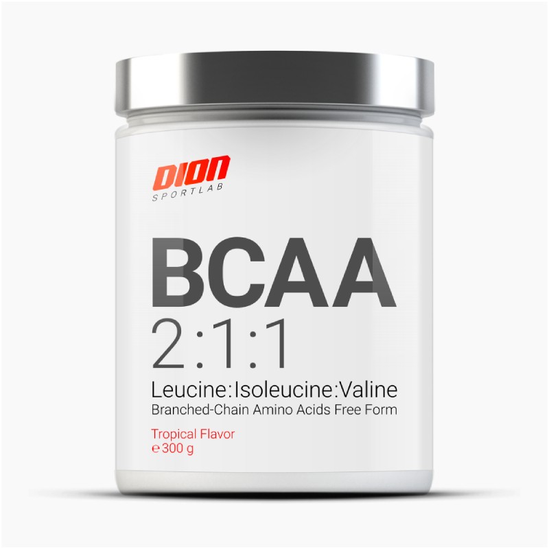 DION SPORTLAB BCAA 2:1:1 milteliai su tropiniu skoniu 300 g