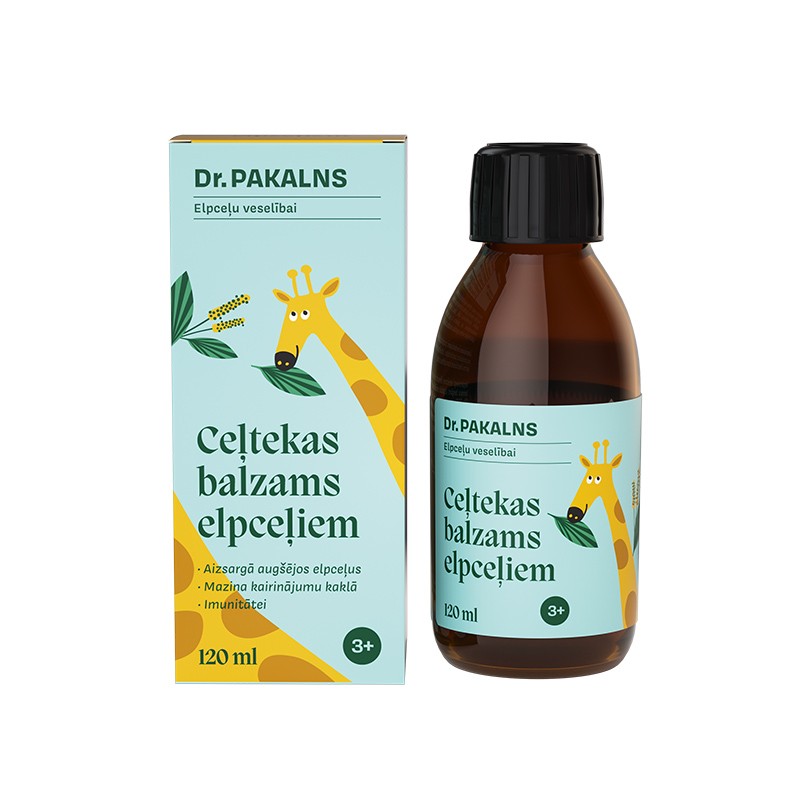 DR. PAKALNS Balzamas kvėpavimo takams iš gysločio 120 ml