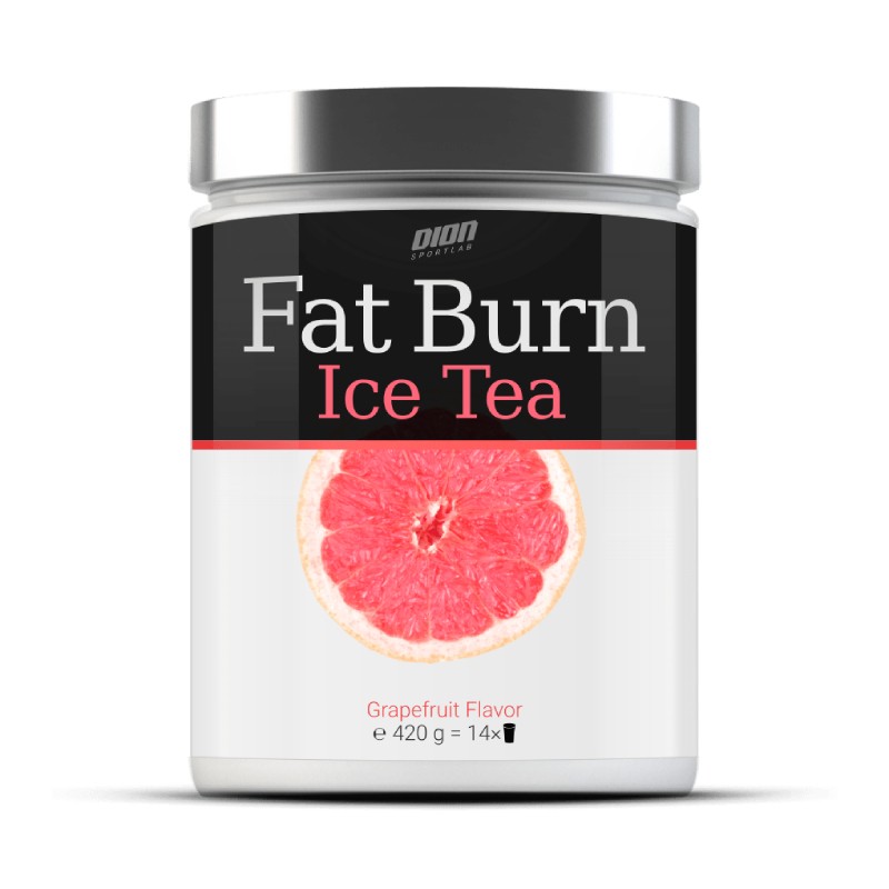 DION SPORTLAB Fat Burn Ice Tea milteliai su greipfruto skoniu 420 g