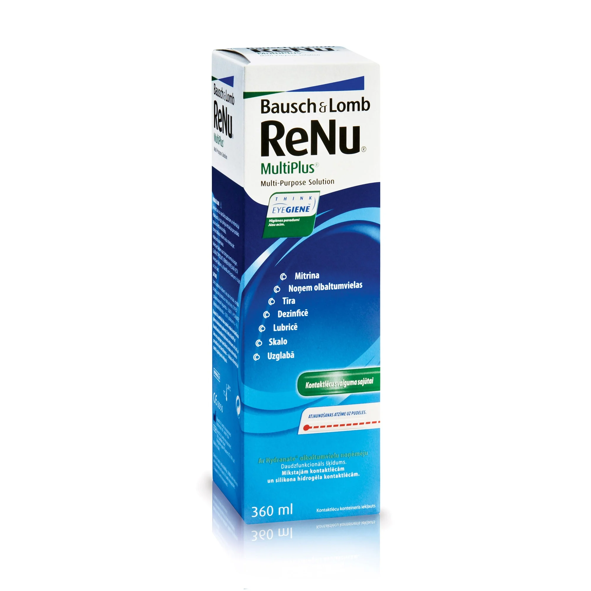 RENU MultiPlus universalus sprendimas kontaktinių lęšių priežiūrai 360 ml