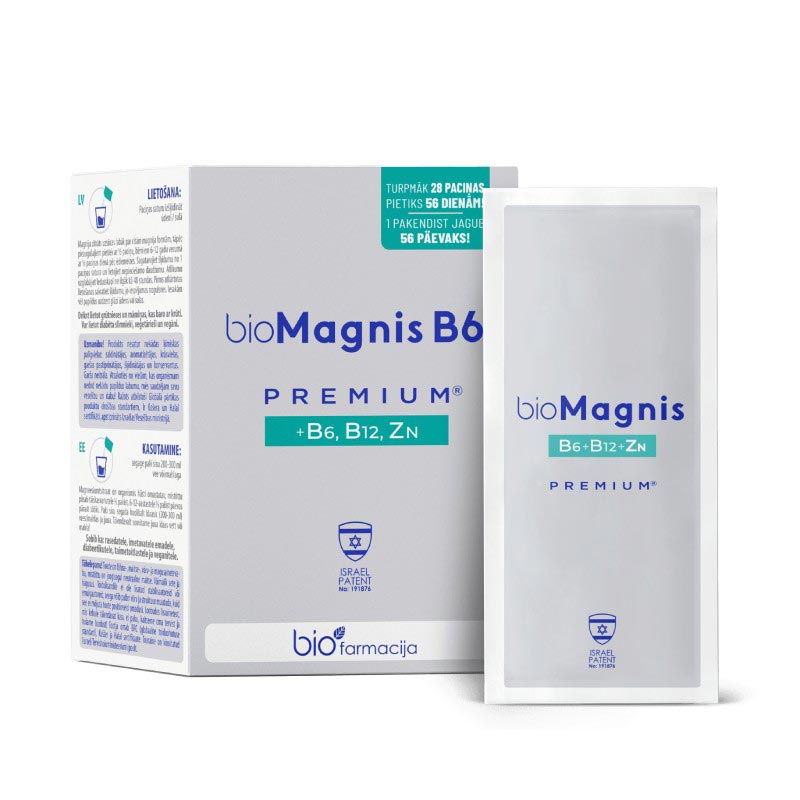 BIOFARMACIJA Biomagnis B6 Premium Powder N28