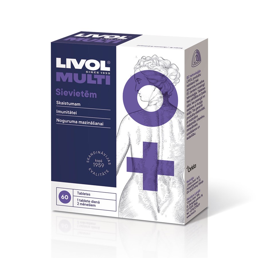 Livol Multi moterims N60 tabletės