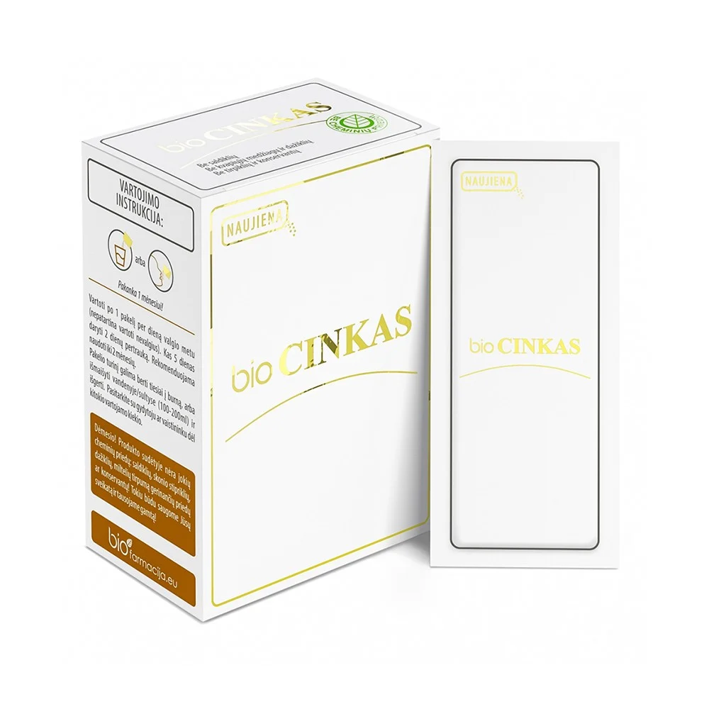 BIOFARMACIJA Bio cinko 30 mg miltelių N20