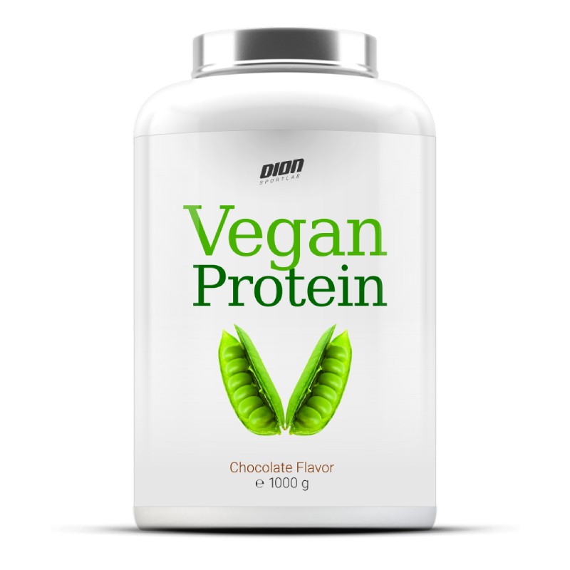 DION SPORTLAB Vegan Protein milteliai su šokolado skoniu 1000 g