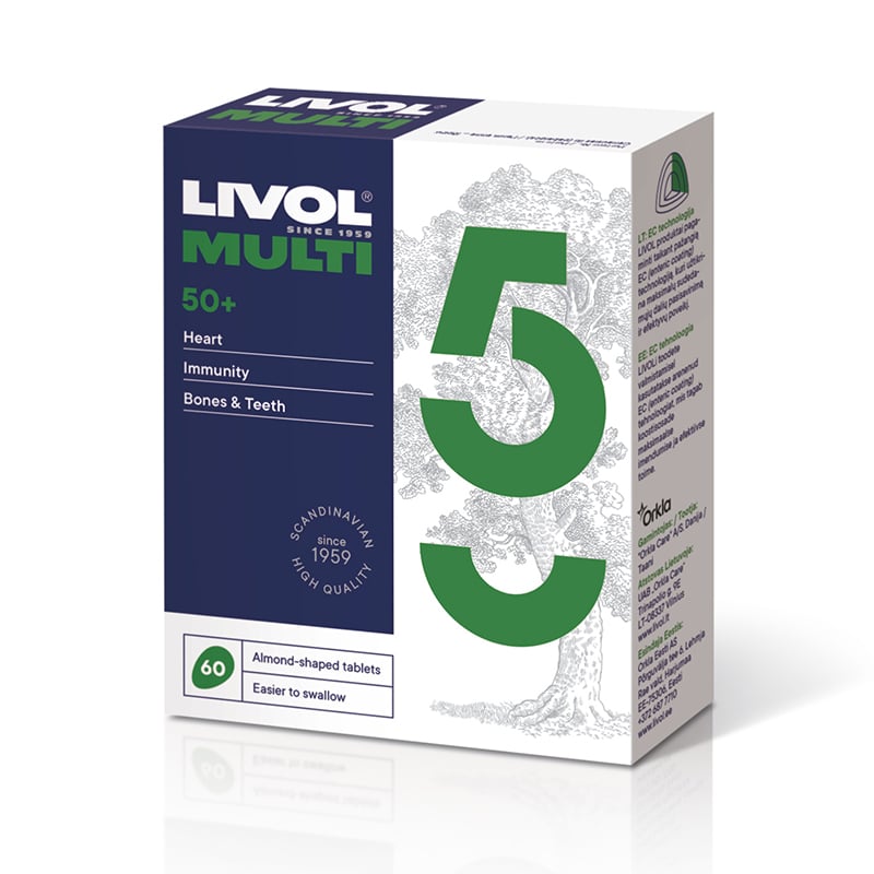 Livol Multi 50+ N60 tabletės