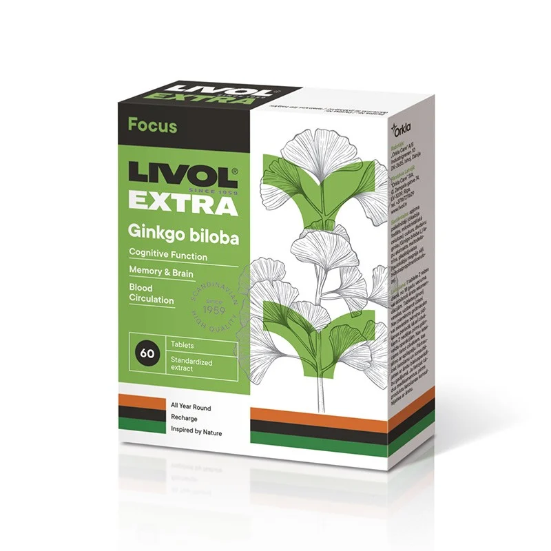 Livol Extra Ginkgo Biloba N60 tabletės