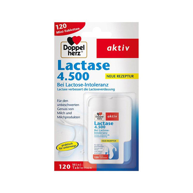 DOPPELHERZ Aktiv Lactase 4 500 tablečių N120