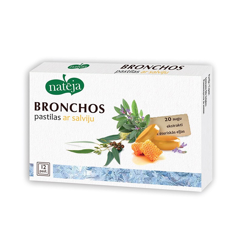 NATĒJA Bronchos pastilės su šalaviju N12