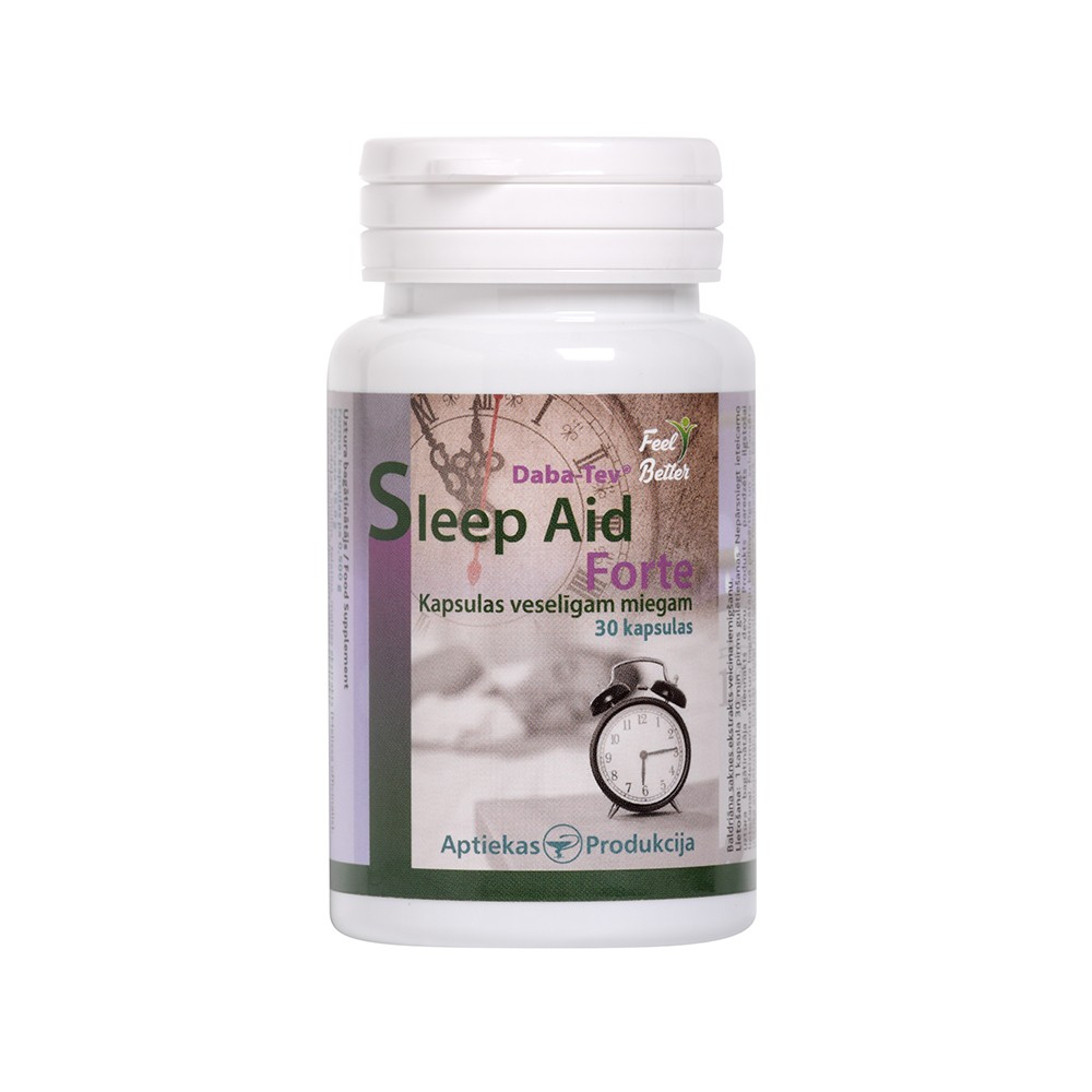 APTIEKAS PRODUKCIJA Sleep Aid Forte kietos želatinos kapsulės N30