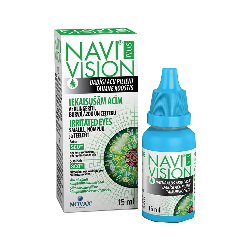 NAVI VISION PLUS Akių lašai nuo skaudančių akių 15 ml