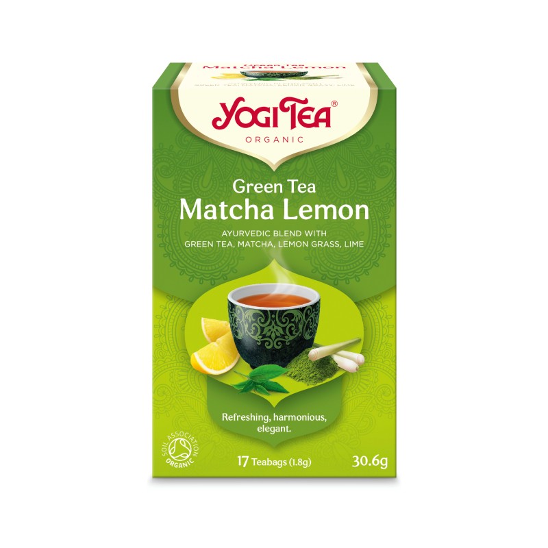 YOGI TEA Matcha žalioji arbata su citrina N17