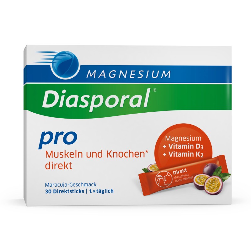 MAGNESIUM DIASPORAL Pro raumenims ir kaulams granulės N30