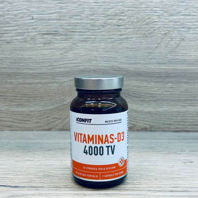Iconfit Vitaminas-D3 4000 TV - 90 kaps.
