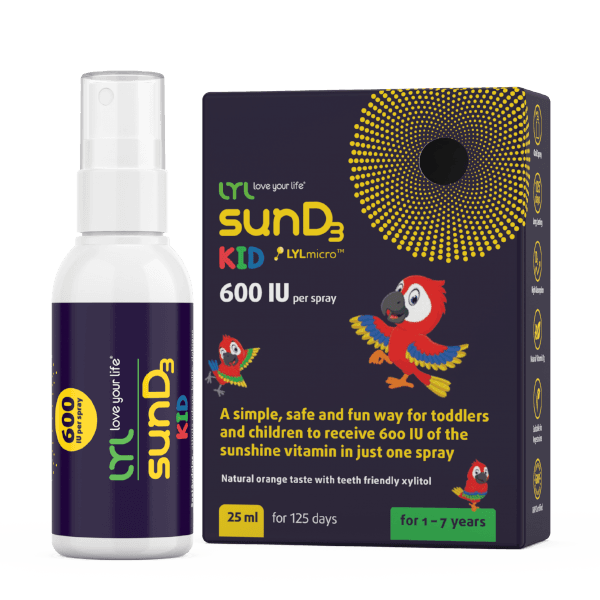 LYL SUN D3 KID 600 IU dovana