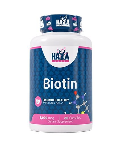 Haya Labs Biotin (Biotinas) 60 kaps.