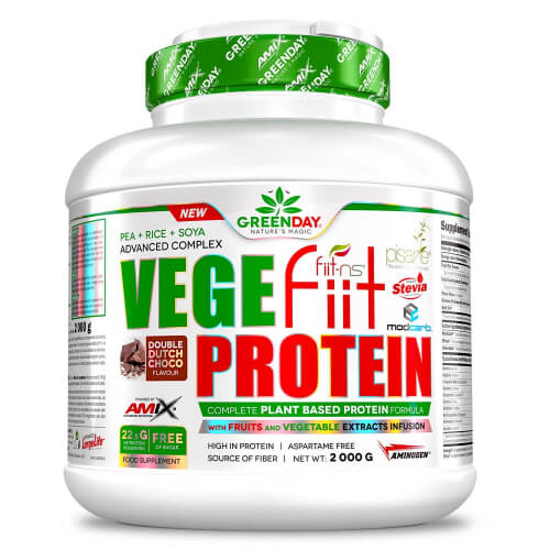 AMIX GreenDay Vegefiit Protein - 2000g Žemės riešutai/šokoladas/karamelė