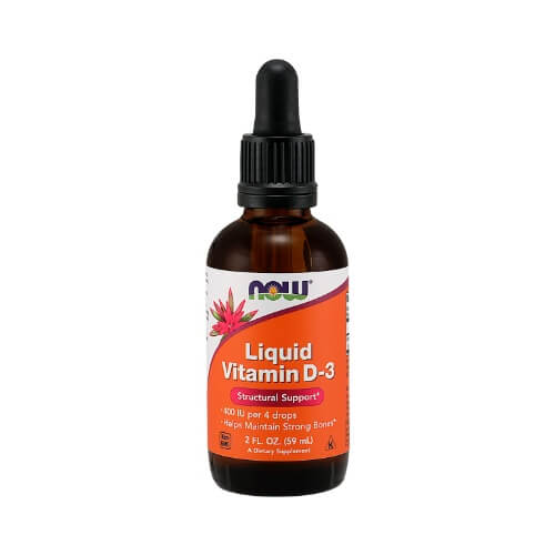 NOW Liquid Vitamin D-3 (skystas vitaminas D-3) - 59ml