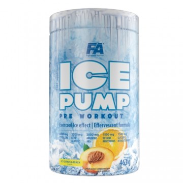 FITNESS AUTHORITY Ice Pump - 463g Šaldantys citrusiniai vaisiai su persikais