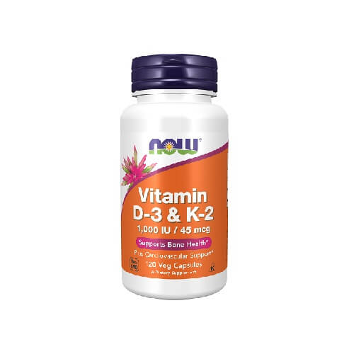 NOW Vitamin D-3 & K-2 - 120 kaps.