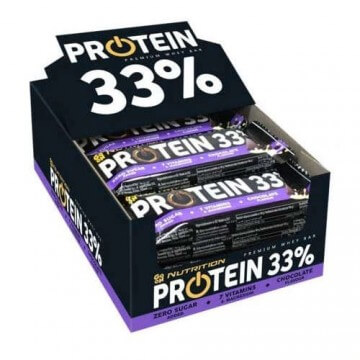 SANTE Go On Protein Bar 33% - 50g x25 (dėžutė) Vanilė/avietė