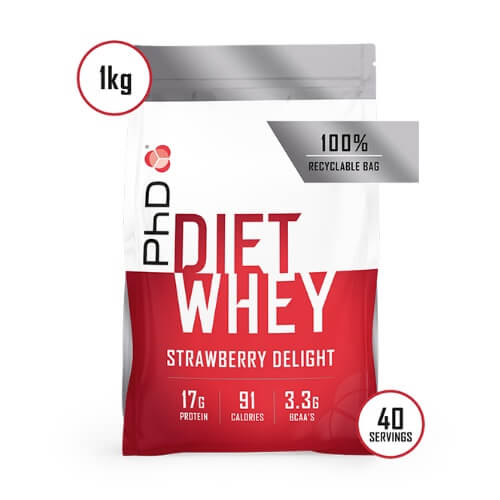 PhD Diet Whey - 1000g Sausainiai