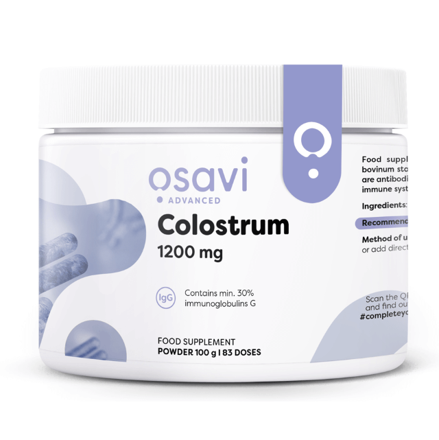 OSAVI Colostrum Powder 1200mg (galvijų priešpienis) - 100g