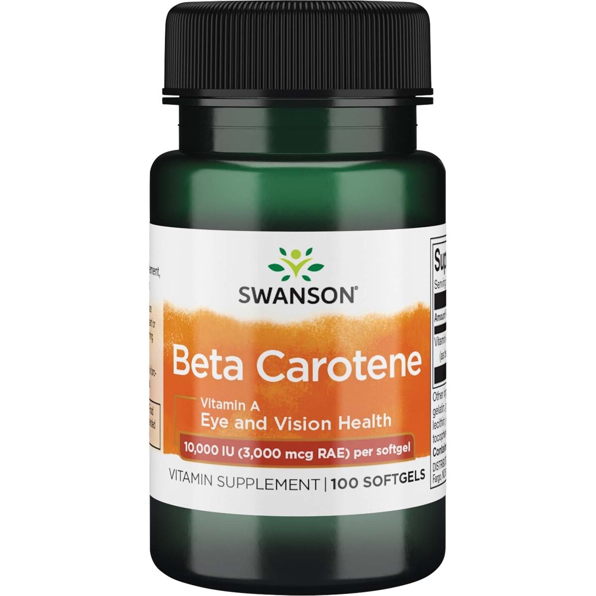 SWANSON Beta Karotenas (Vitaminas A) - 100 kaps.