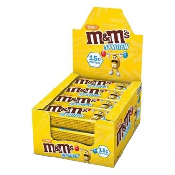 MARS Baton M&M&apos;s Crispy HIProtein Bar - 51g x12 žemės riešutų sk. (dėžė)