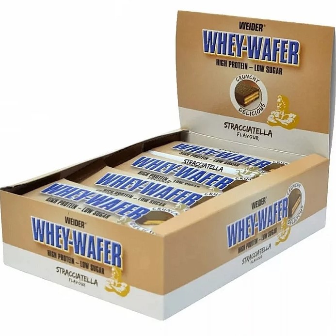 WEIDER Whey-Wafer - 12 x 35g Vanilės jogurtas