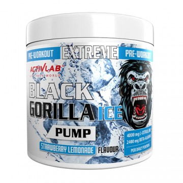 ACTIVLAB Black Gorilla Ice Pump PreWorkout - 300g Žaliasis obuolys