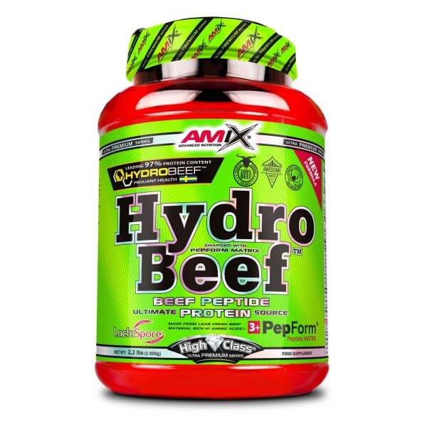 AMIX HydroBeef™ Peptide Protein - 1000g Žemės riešutai/šokoladas/karamelė