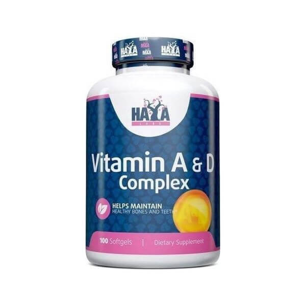 HAYA LABS Vitamin A & D Complex - 100 kaps.