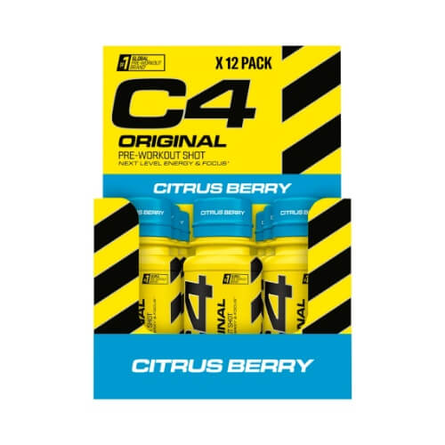 CELLUCOR C4 Pre-Workout Shots - 12 x 60 ml (dėžutė)