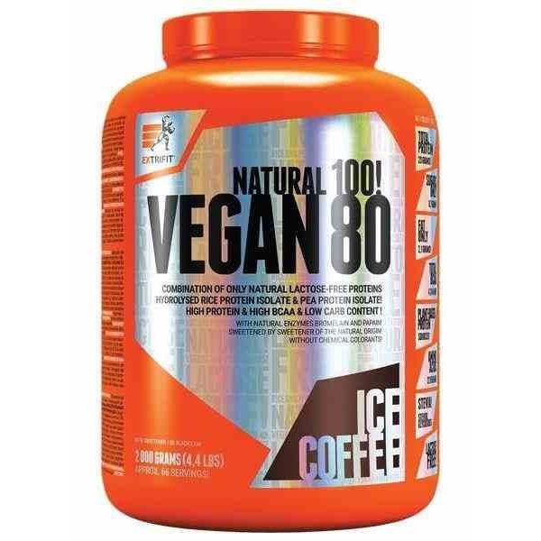 EXTRIFIT Vegan 80 - 2000g Šalta kava