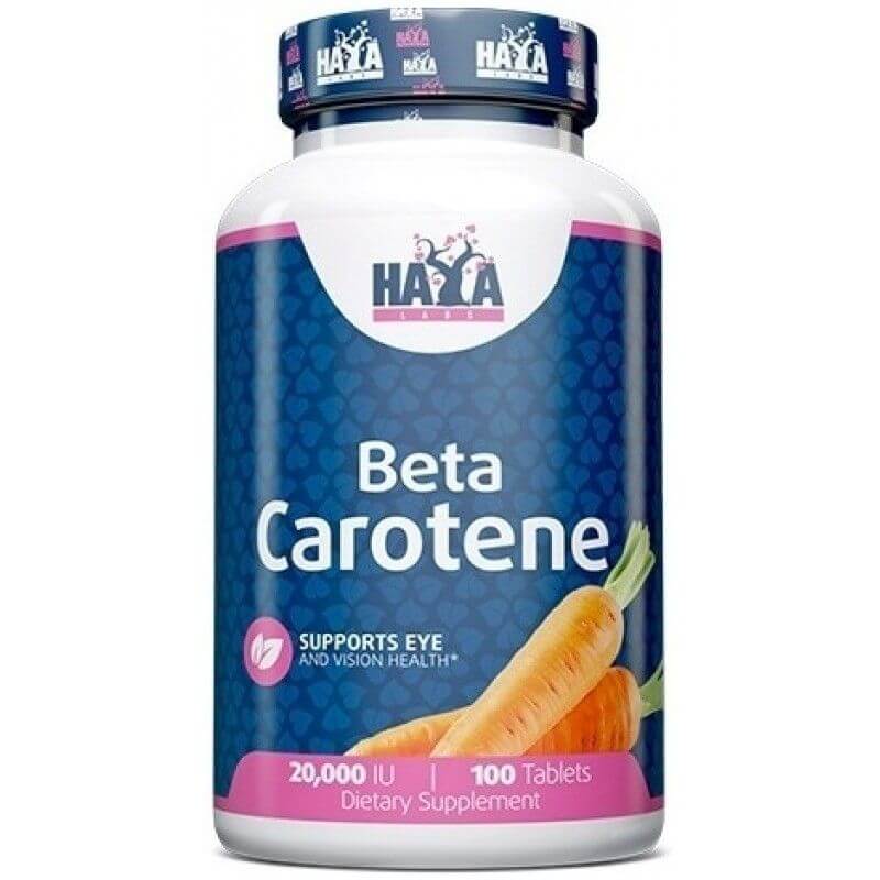 Haya Labs Beta Carotene (vitaminas A) - 100 tabl.