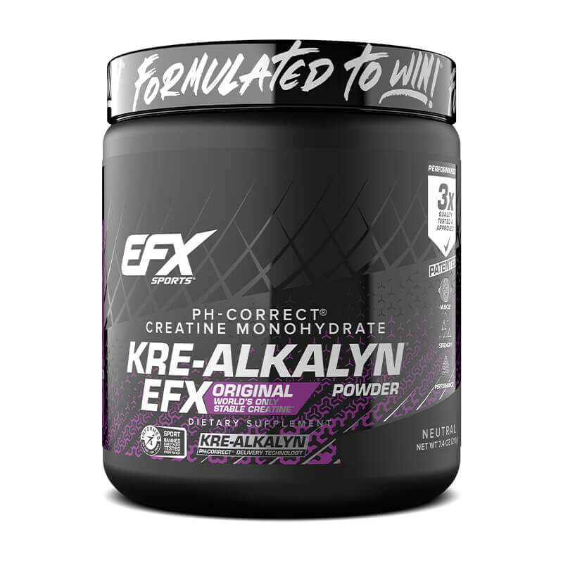 EFX SPORTS Kre-Alkalyn EFX Powder (grynas) – 210g