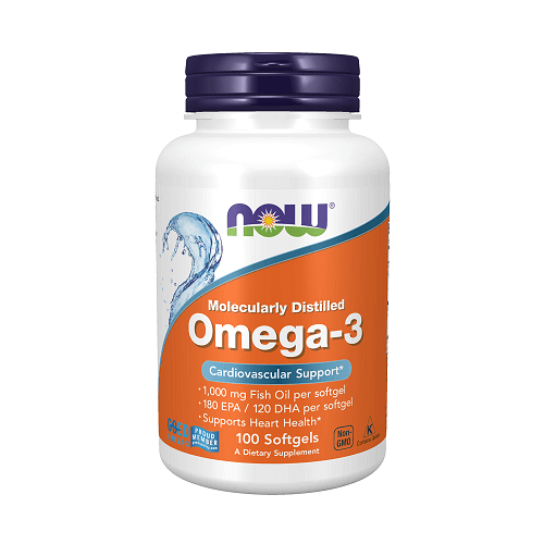 NOW Omega 3 1000mg - 100 kaps.