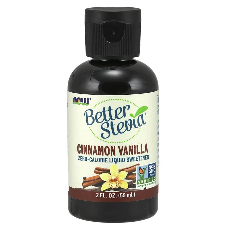 NOW Better Stevia Liquid - 59ml Prancūziška vanilė