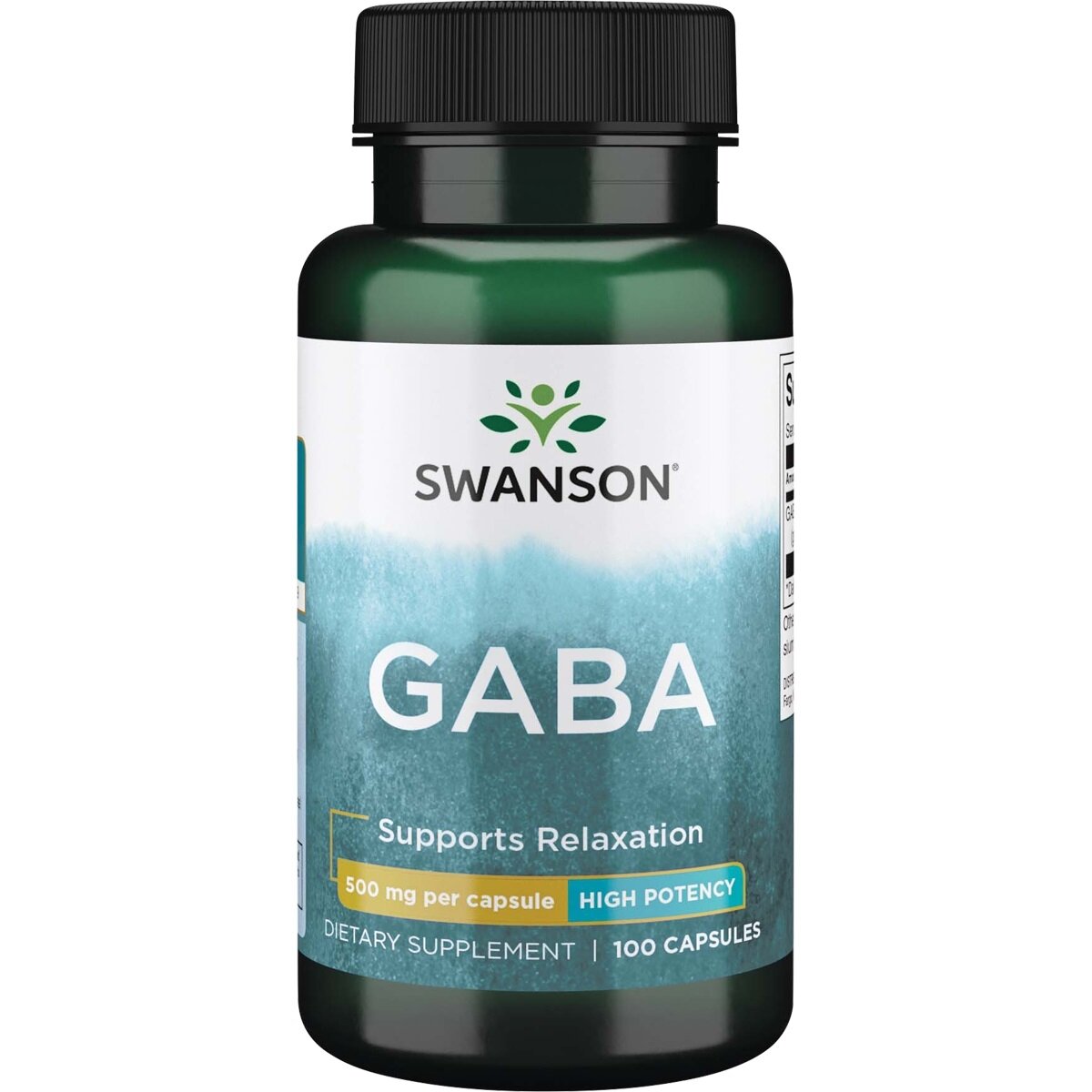 SWANSON GABA 500mg - 100 kaps.