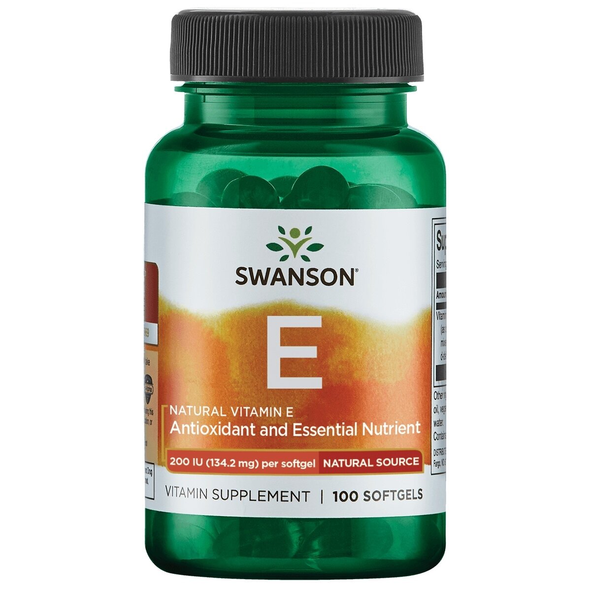 SWANSON Vitaminas E Natūralus 200TV - 100 kaps.