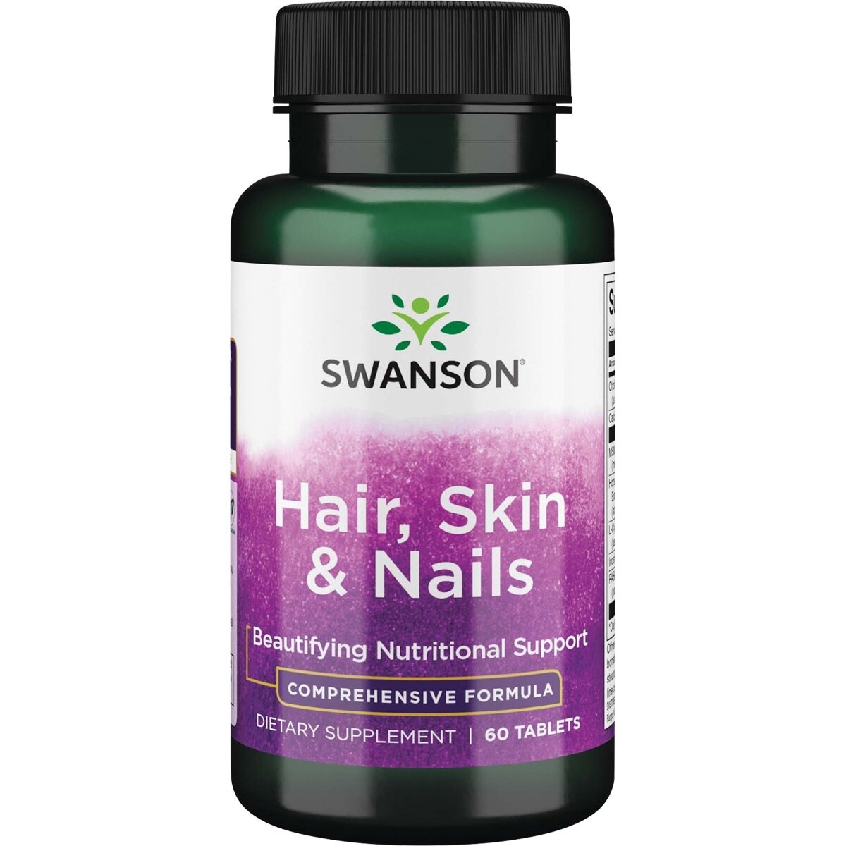 SWANSON Hair, Skin & Nails (Plaukams, Odai & Nagams) - 60 kaps.