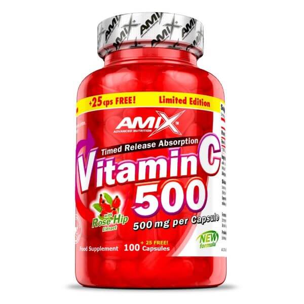 AMIX Vitamin C 500mg - 125 kaps.