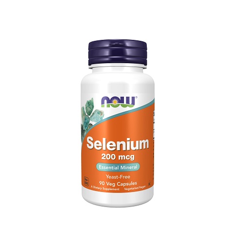 NOW Selenium 200mcg - 90 veg. kaps.