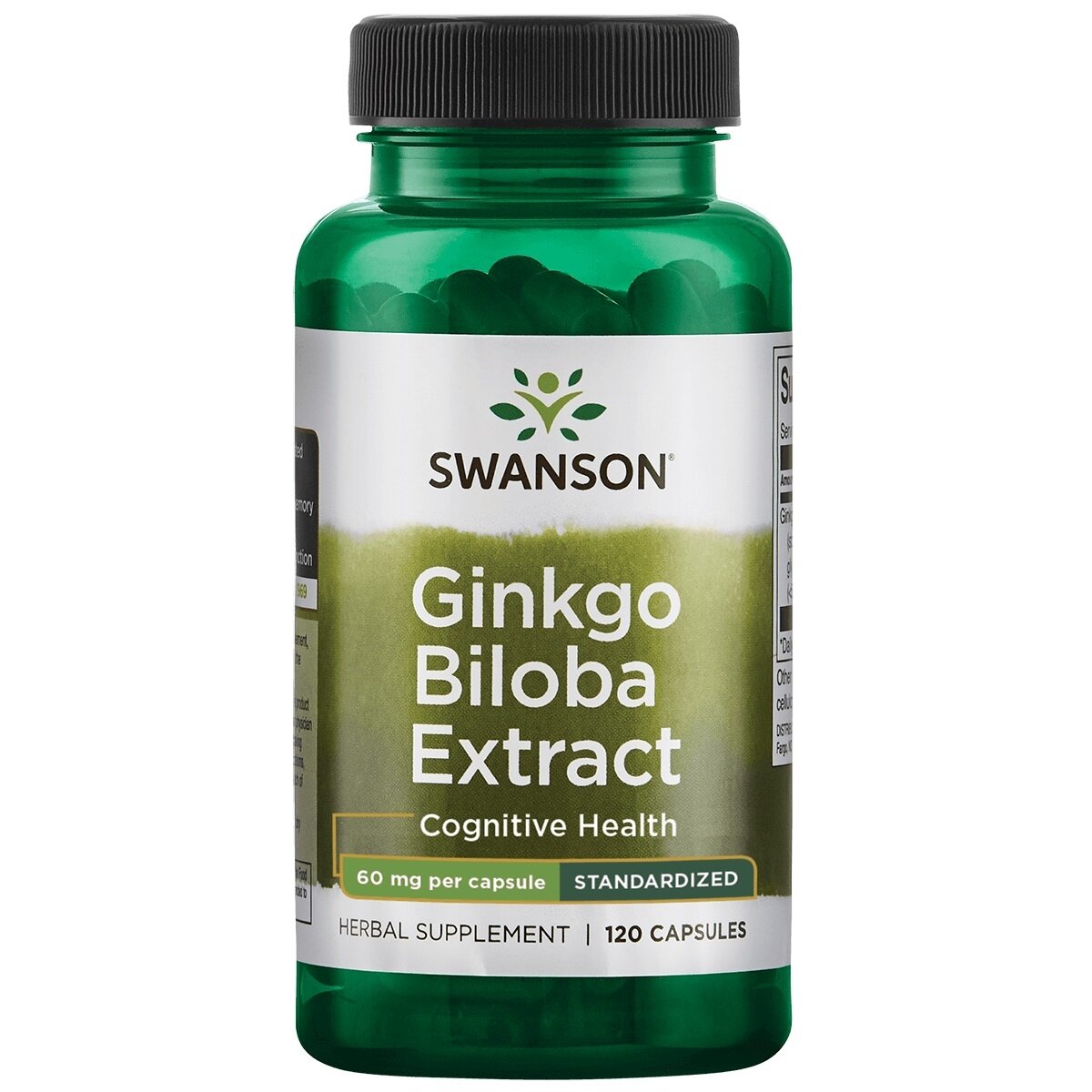 SWANSON Ginkgo Biloba Standartizuota 60mg - 120 kaps.